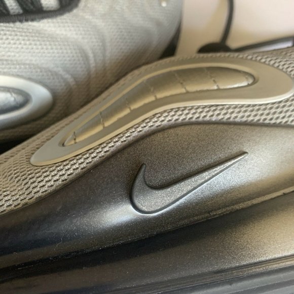 Nike Air Max 720 GS Metallic Silver Running Shoe A - Picture 5 of 6